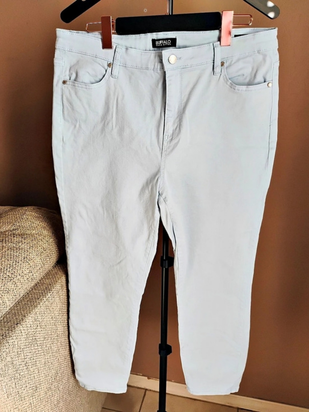 Buffalo David Bitton Women's Size 14 Havana High-Rise Stretch Ankle Skinny Jeans